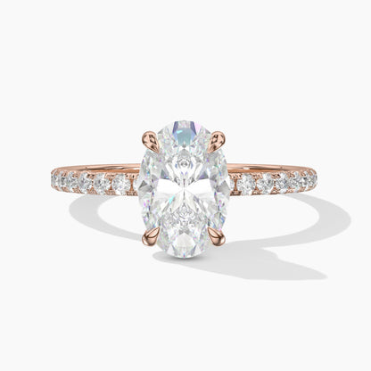 oval solitaire engagement ring