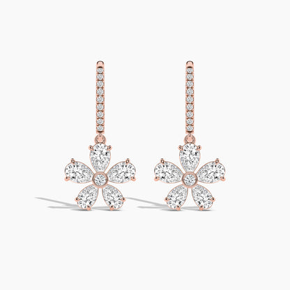 Silver drop earrings