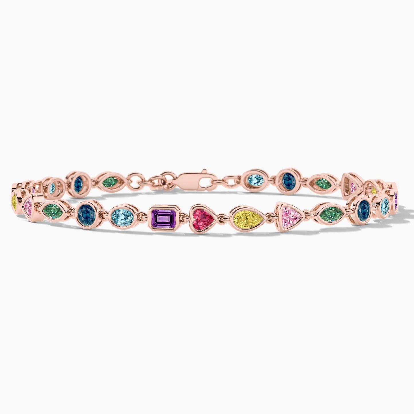 Gemstone bracelet in silver