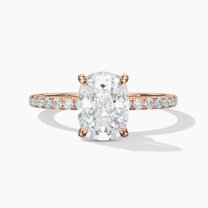oval solitaire diamond ring