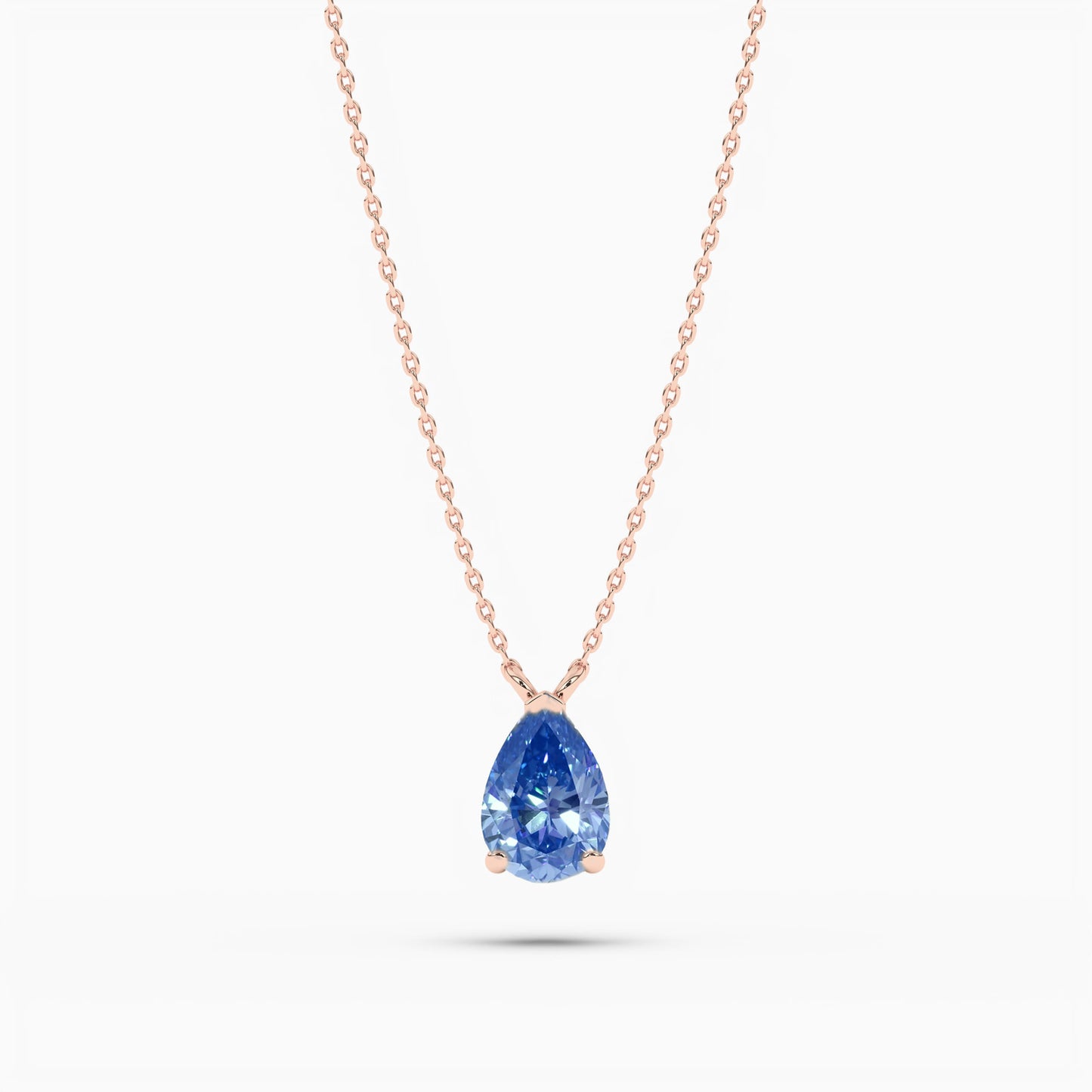 Pear diamond pendant