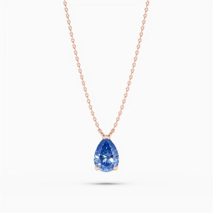 Pear diamond pendant