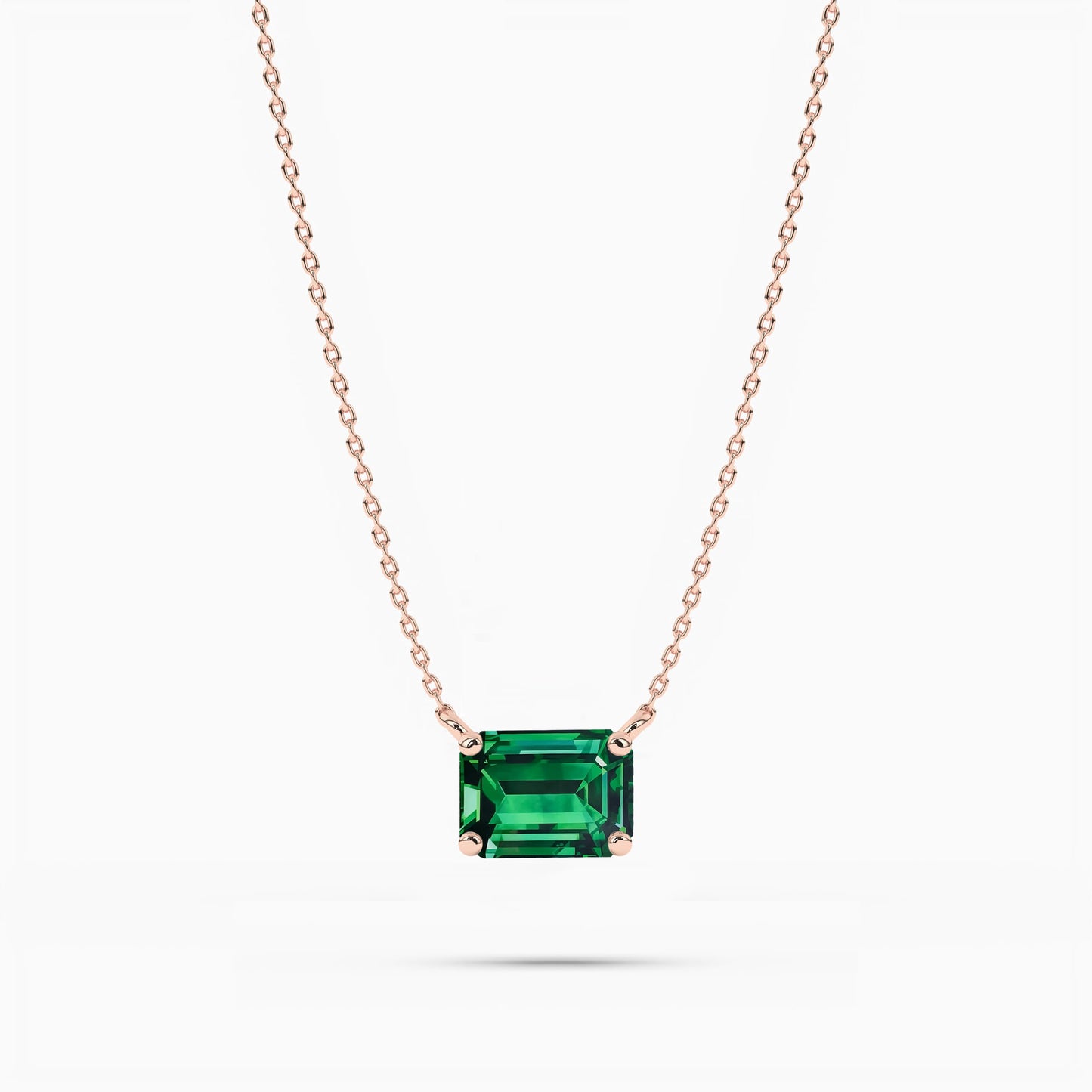 silver diamond neckalce rose gold plated