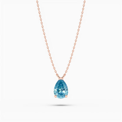 Ocean Love Small Silver Pendant Necklace
