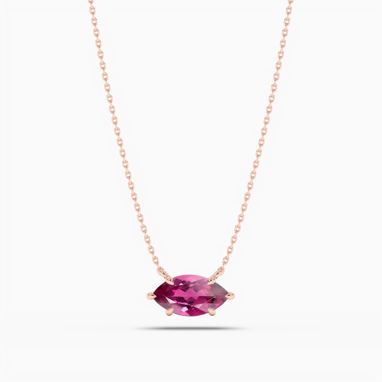 ruby diamond solitaire necklace