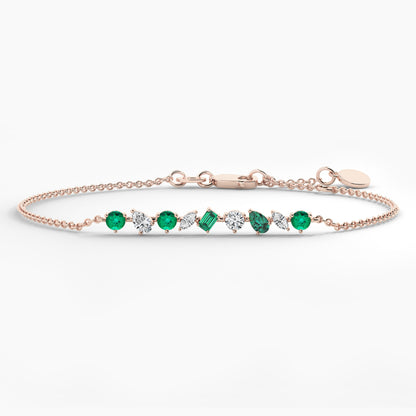 green diamond bracelet
