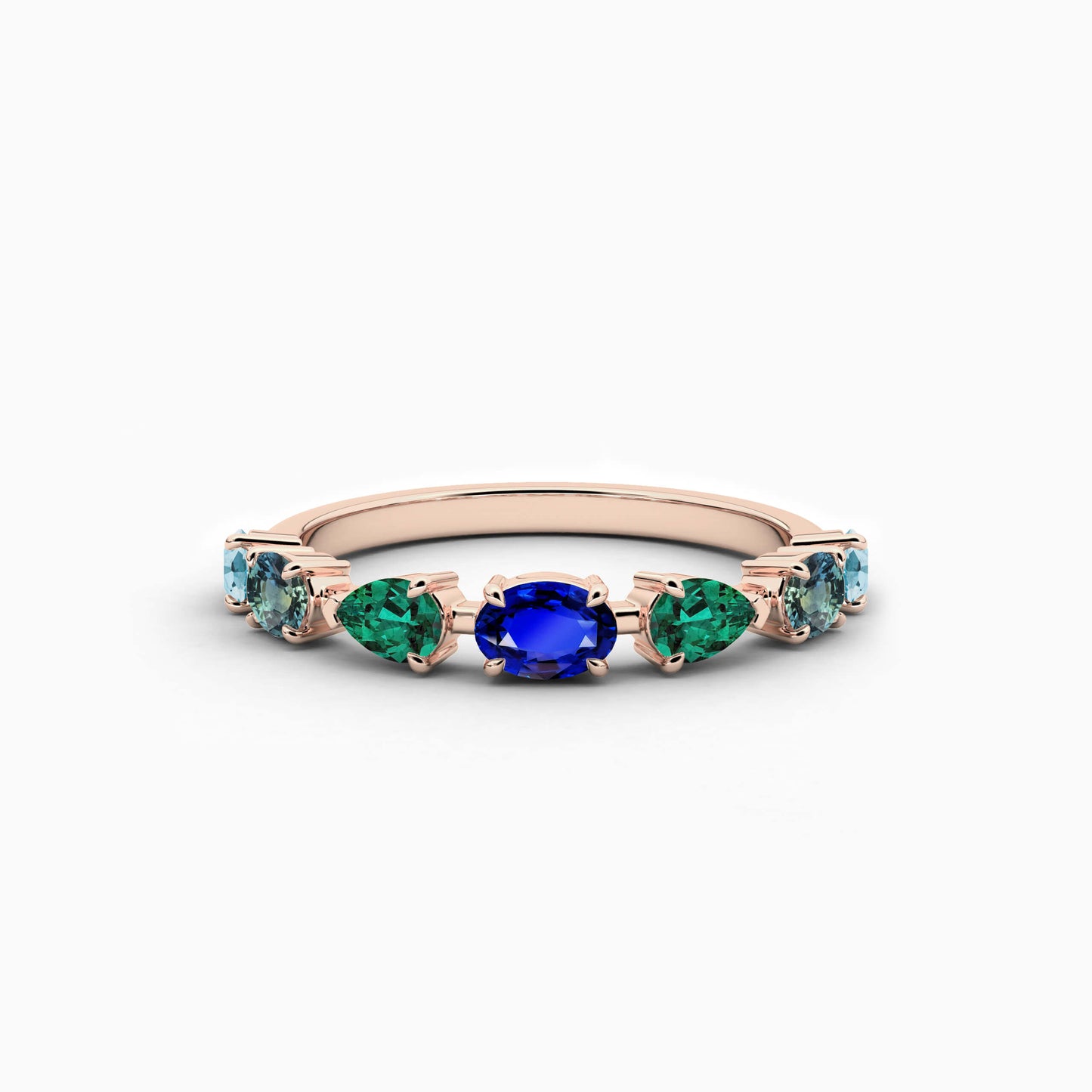 rose gold diamond ring