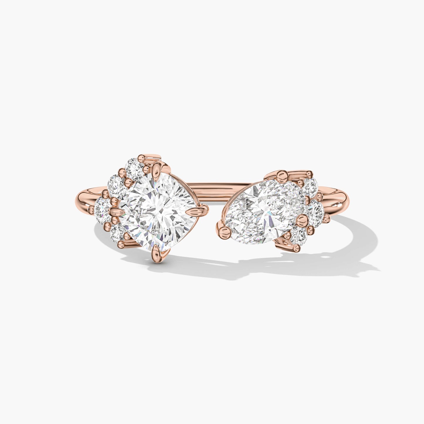 american diamond ring in silver