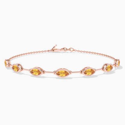 Peridot Diamond Original Silver Bracelet