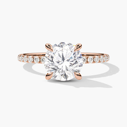 Silver solitaire ring