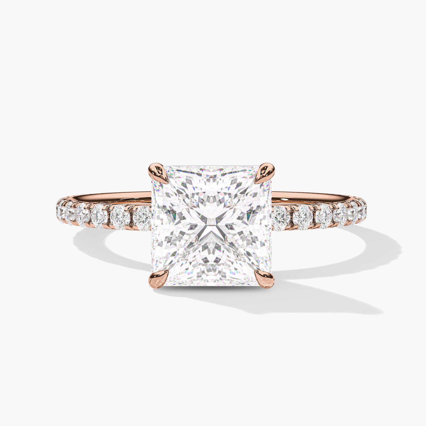 affordable silver rings rose gold