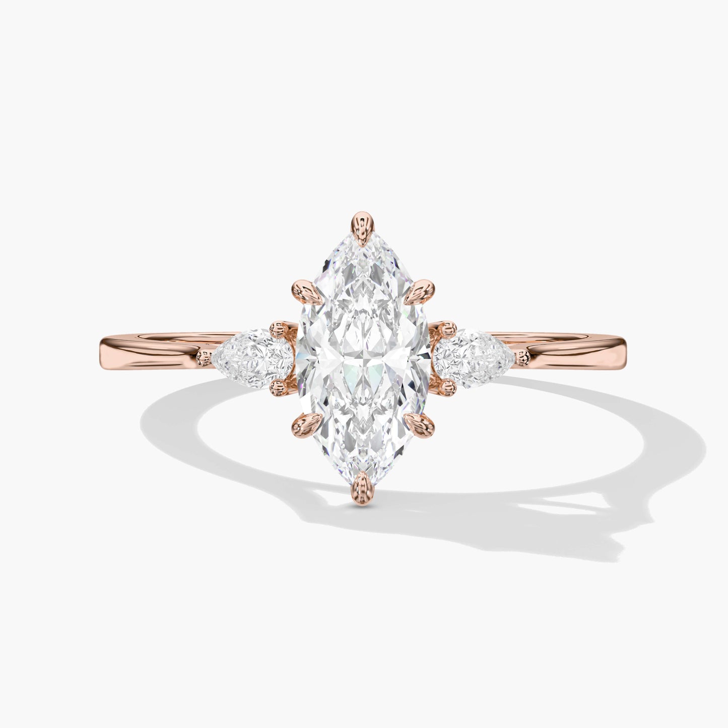 ladies solitaire ring rosegold