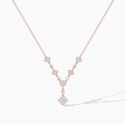 silver diamond necklace