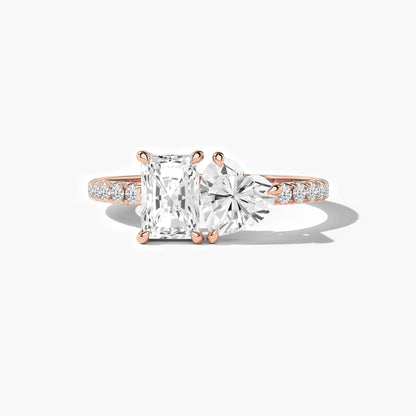 two stone ring design