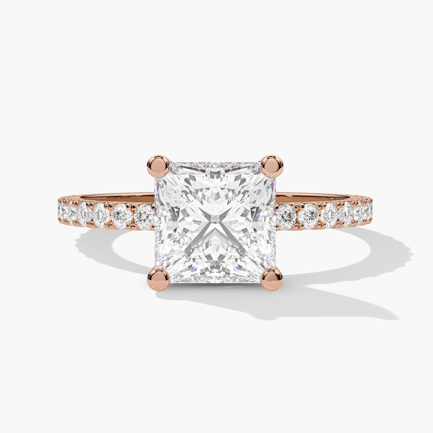 Solitaire silver ring
