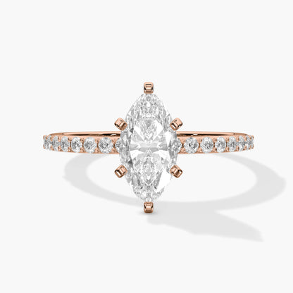 silver diamond rings for women rose gold