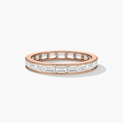 rose gold diamond ring in silver