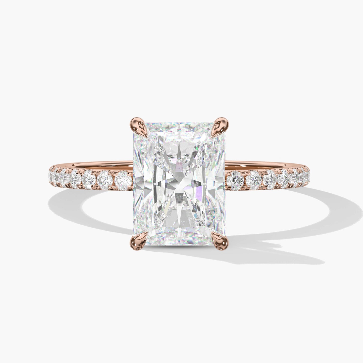 Silver engagement ring