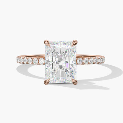 Silver engagement ring