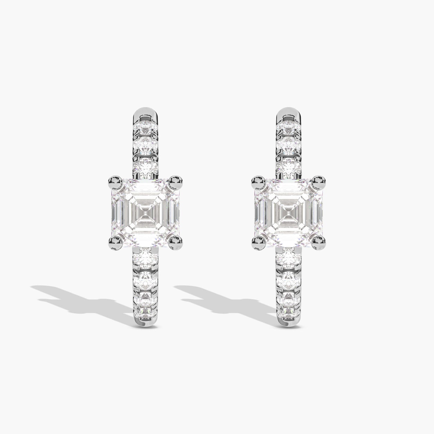 heart shape gold plated silver earrings