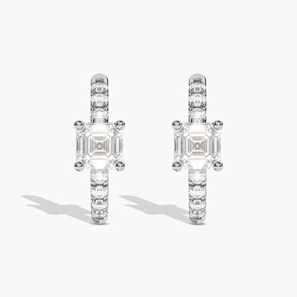 heart shape gold plated silver earrings