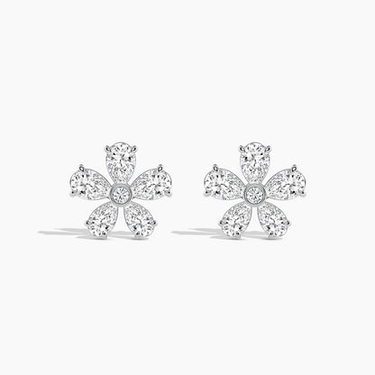 stone flower earrings​