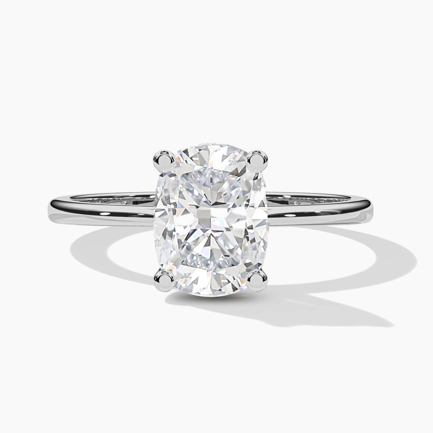Solitaire Diamond Silver Rings for Girls
