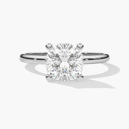Cushion Solitaire Engagement Ring