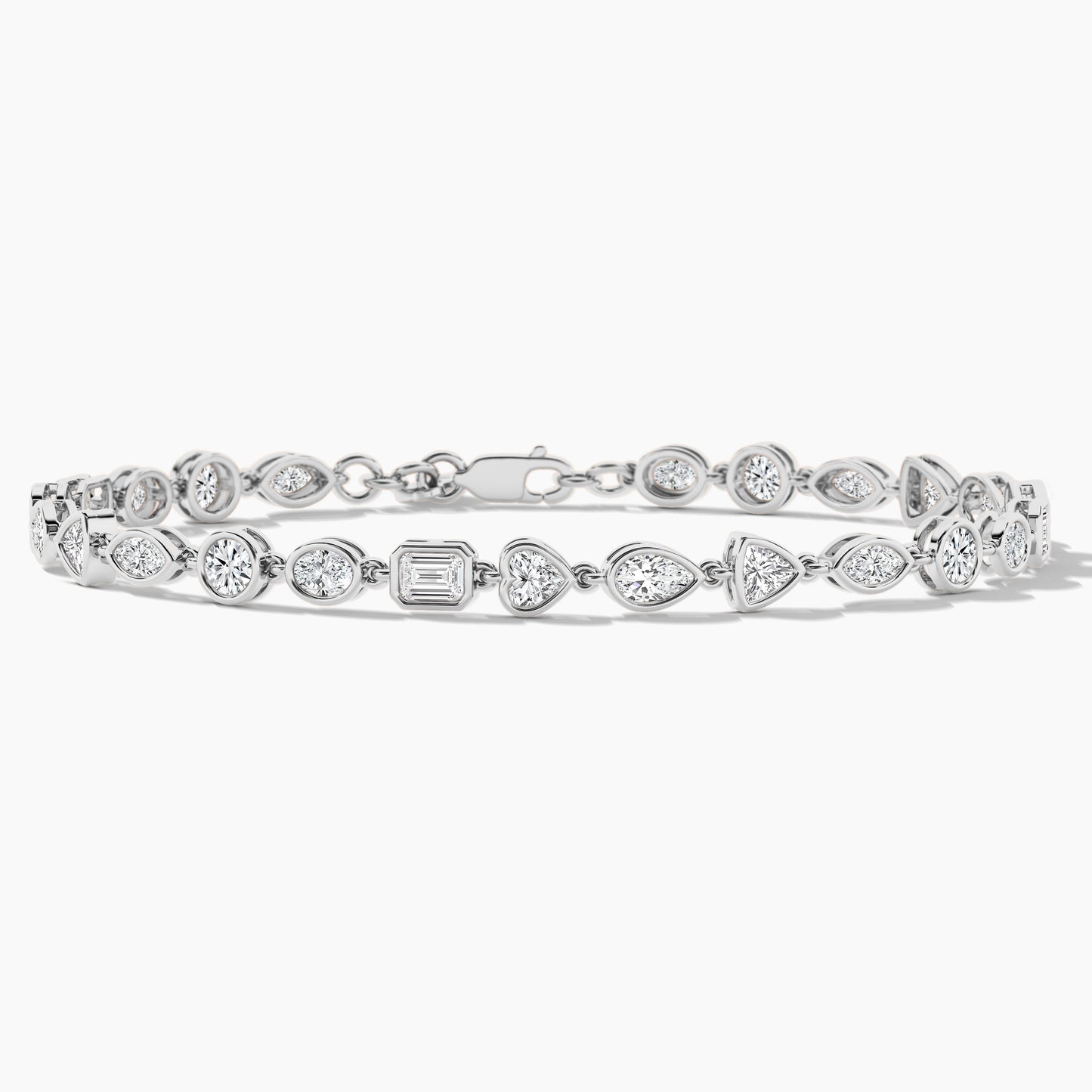 Silver diamond bracelet