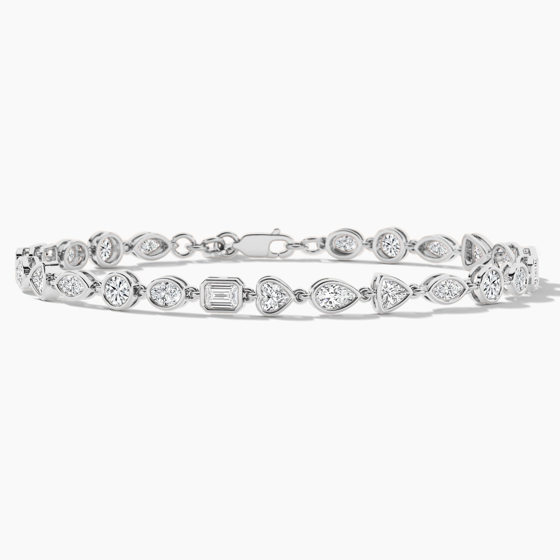 Silver diamond bracelet
