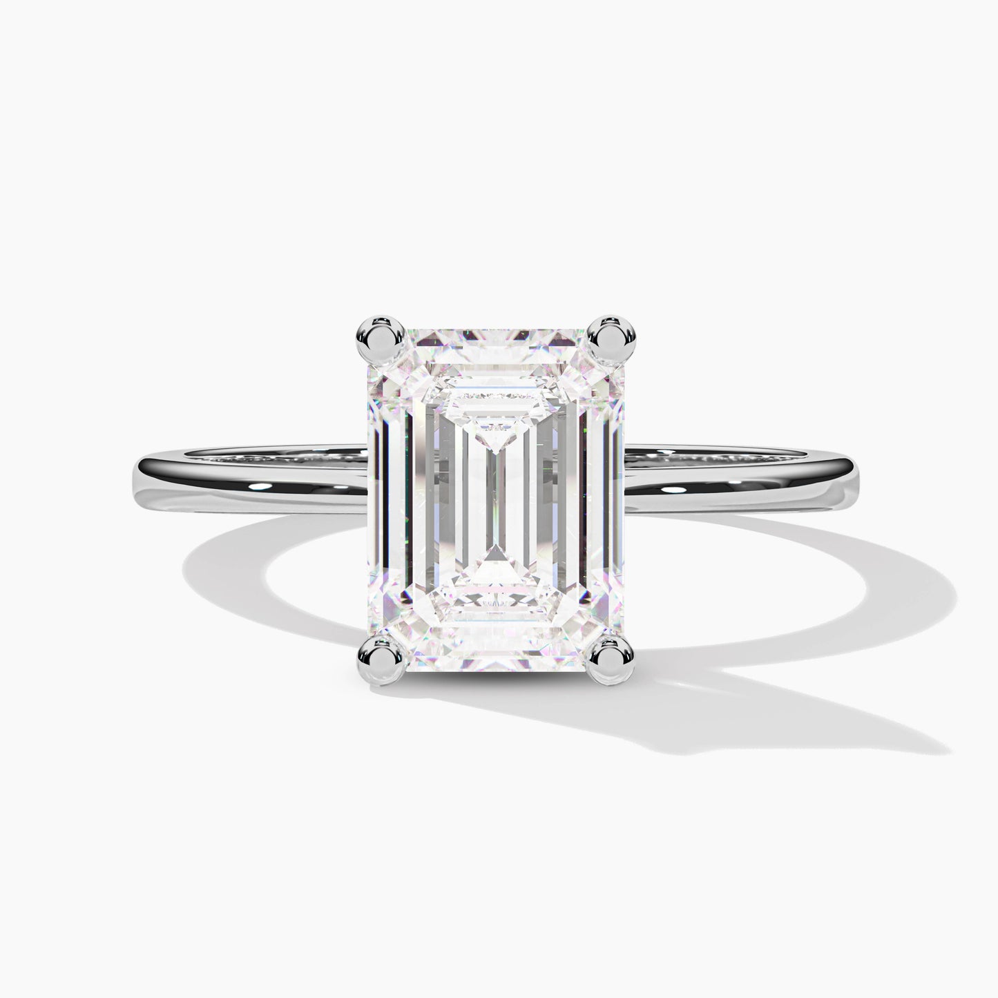 Solitaire Diamond Silver Rings for Girls