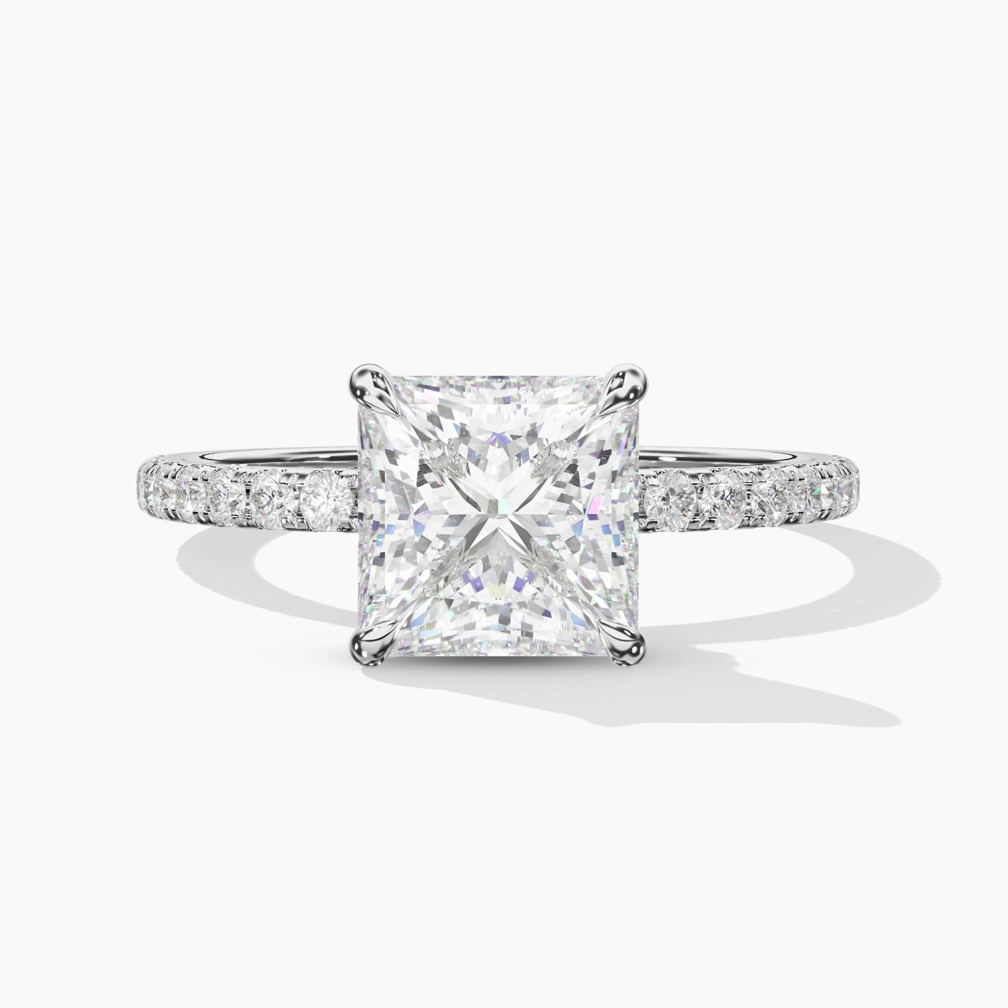 princess cut diamond wedding ring​