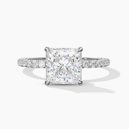 princess cut diamond wedding ring​