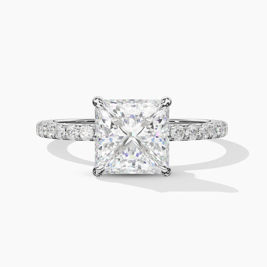 princess cut diamond wedding ring​