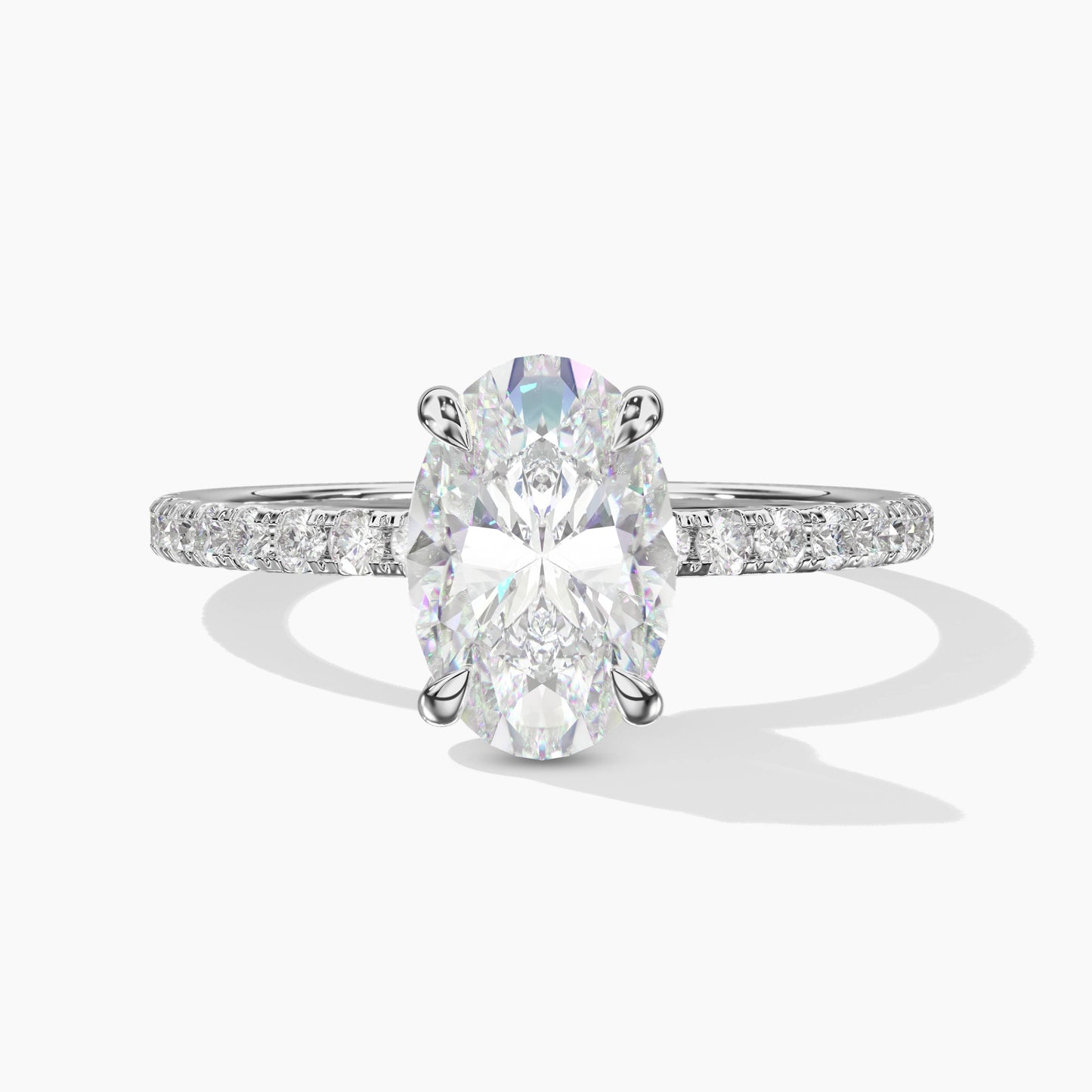 oval solitaire engagement ring