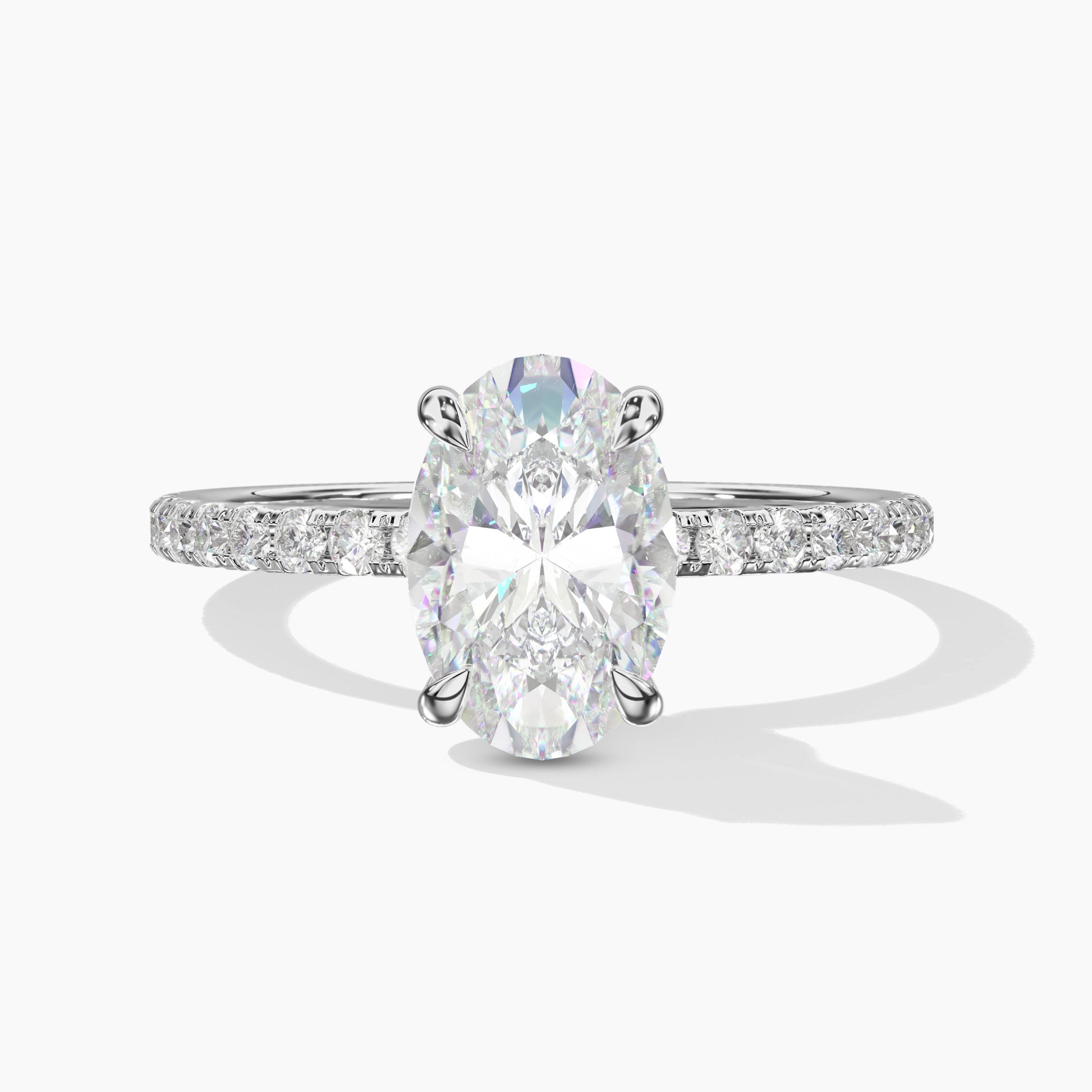 oval solitaire engagement ring