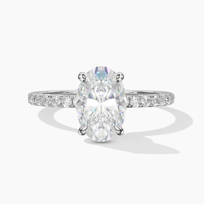 oval solitaire engagement ring