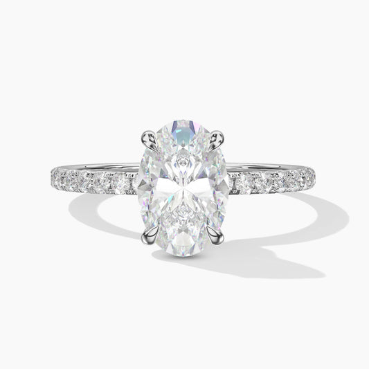 oval solitaire engagement ring