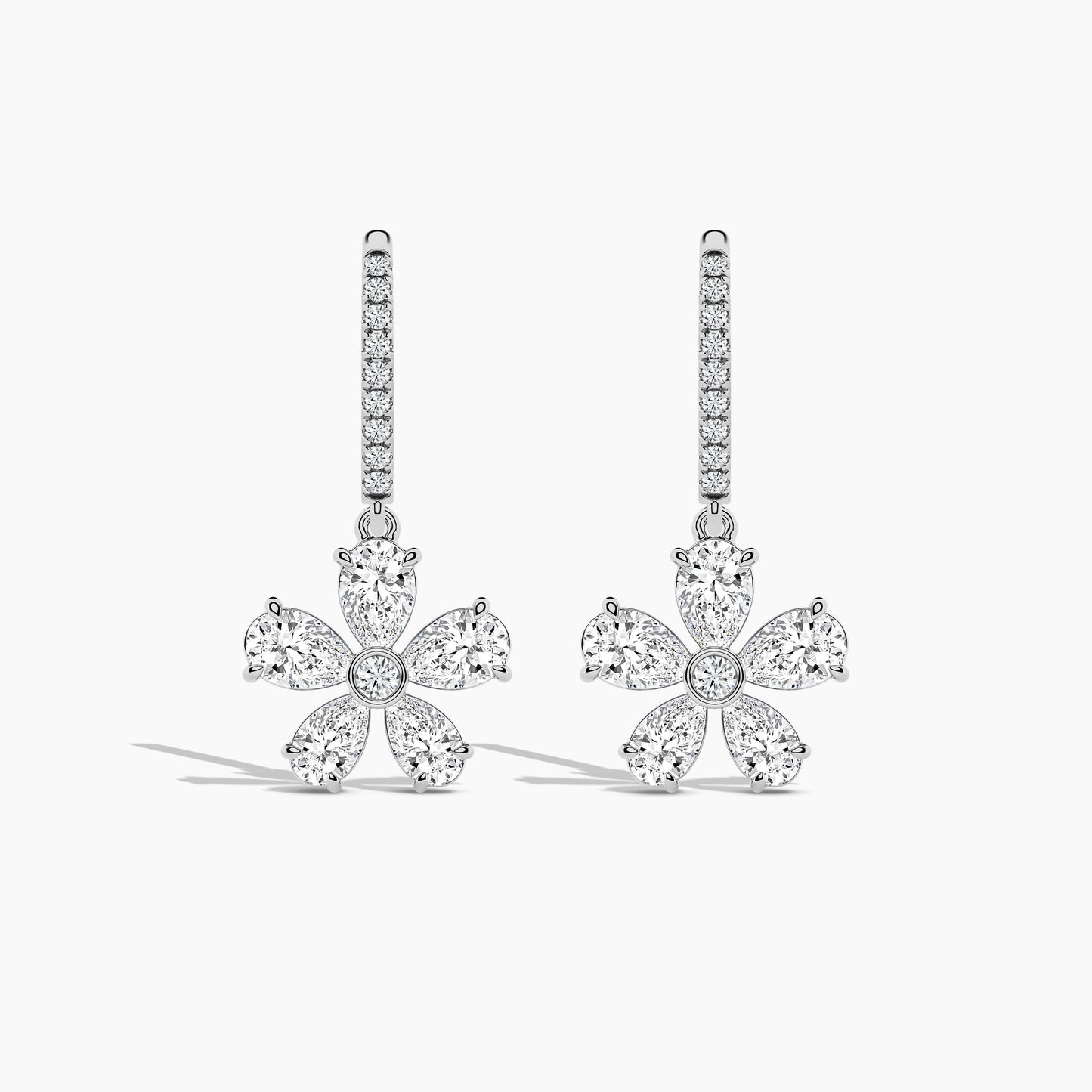 Silver dangler earrings