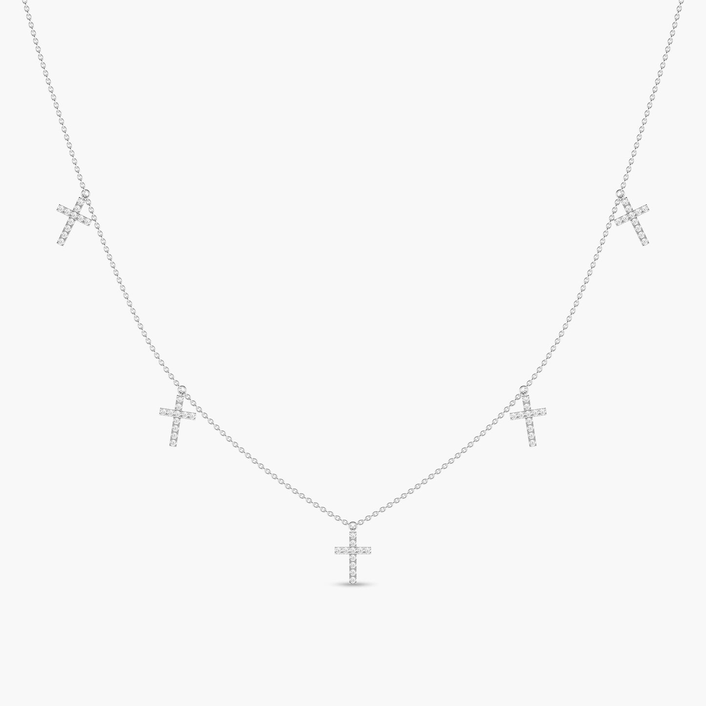 silver cross necklace