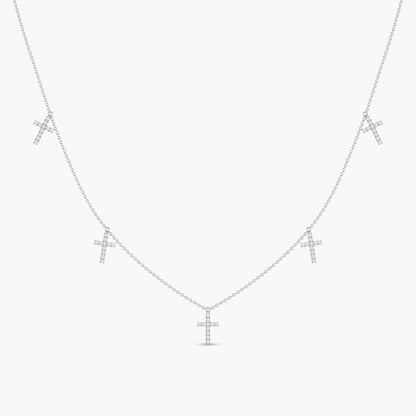 silver cross necklace
