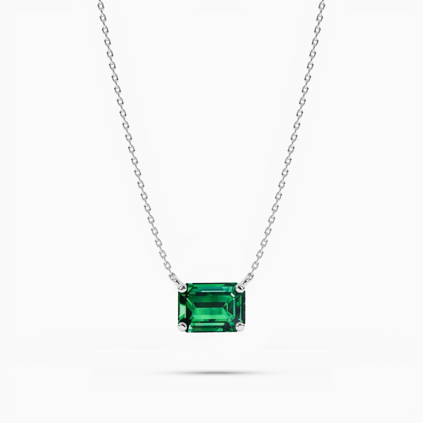 green diamond necklace