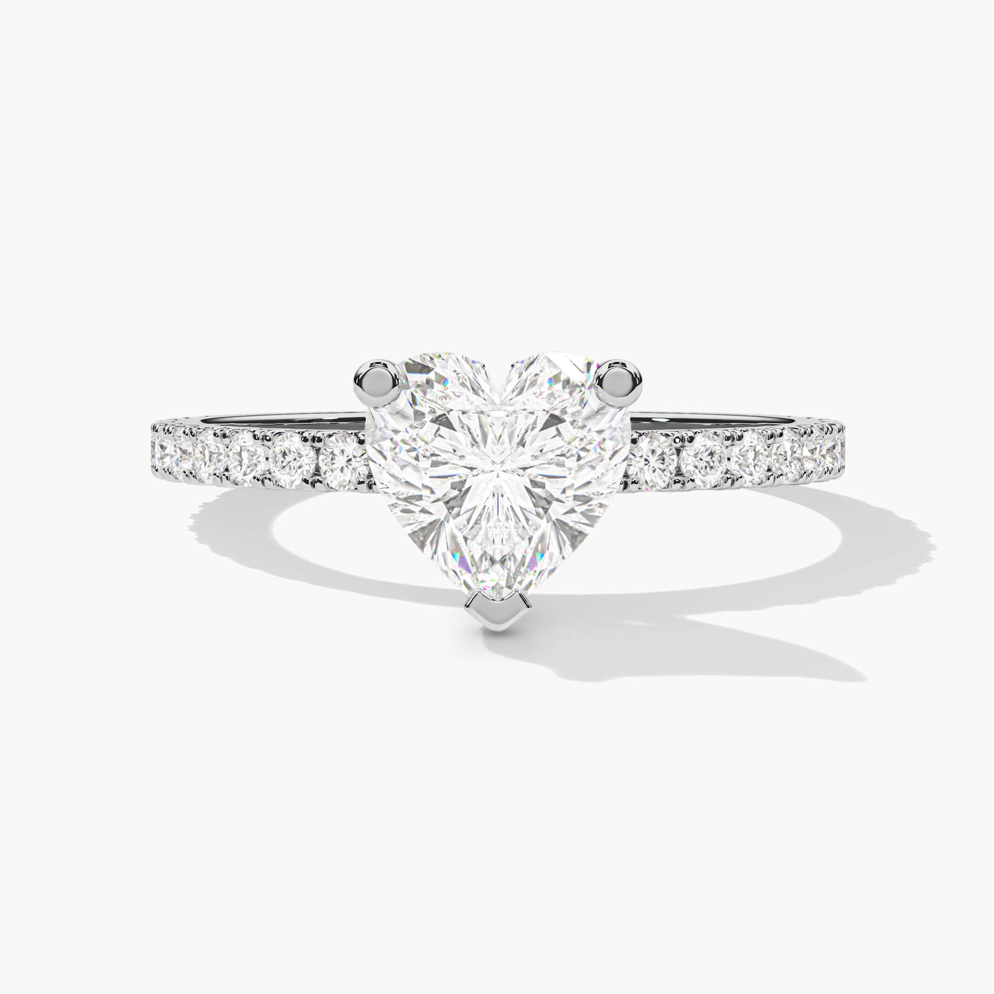 Heart diamond ring