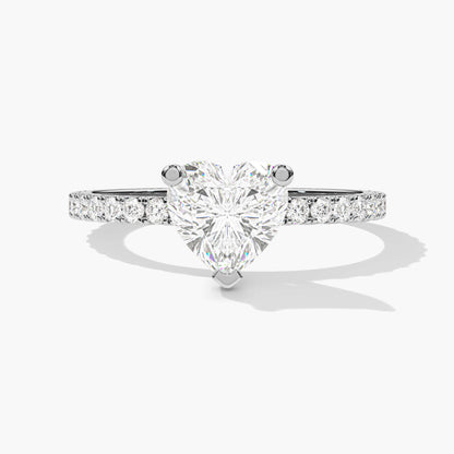 Heart diamond ring