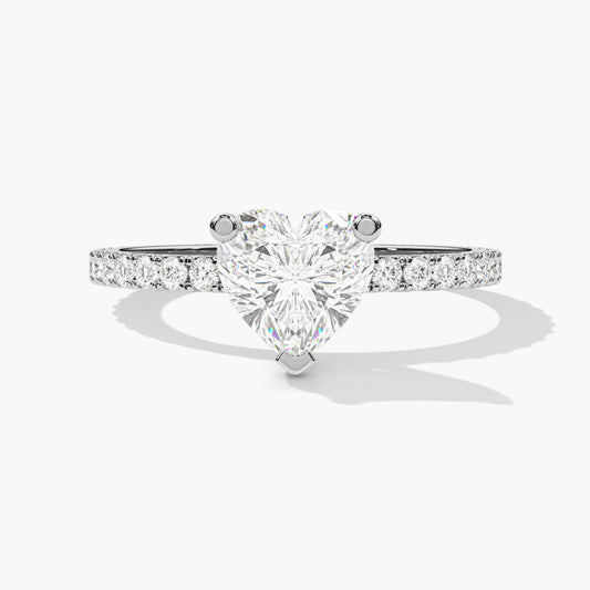 Heart diamond ring