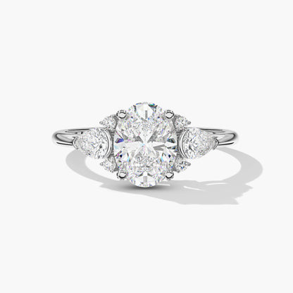 Tanishq silver diamond rings for women