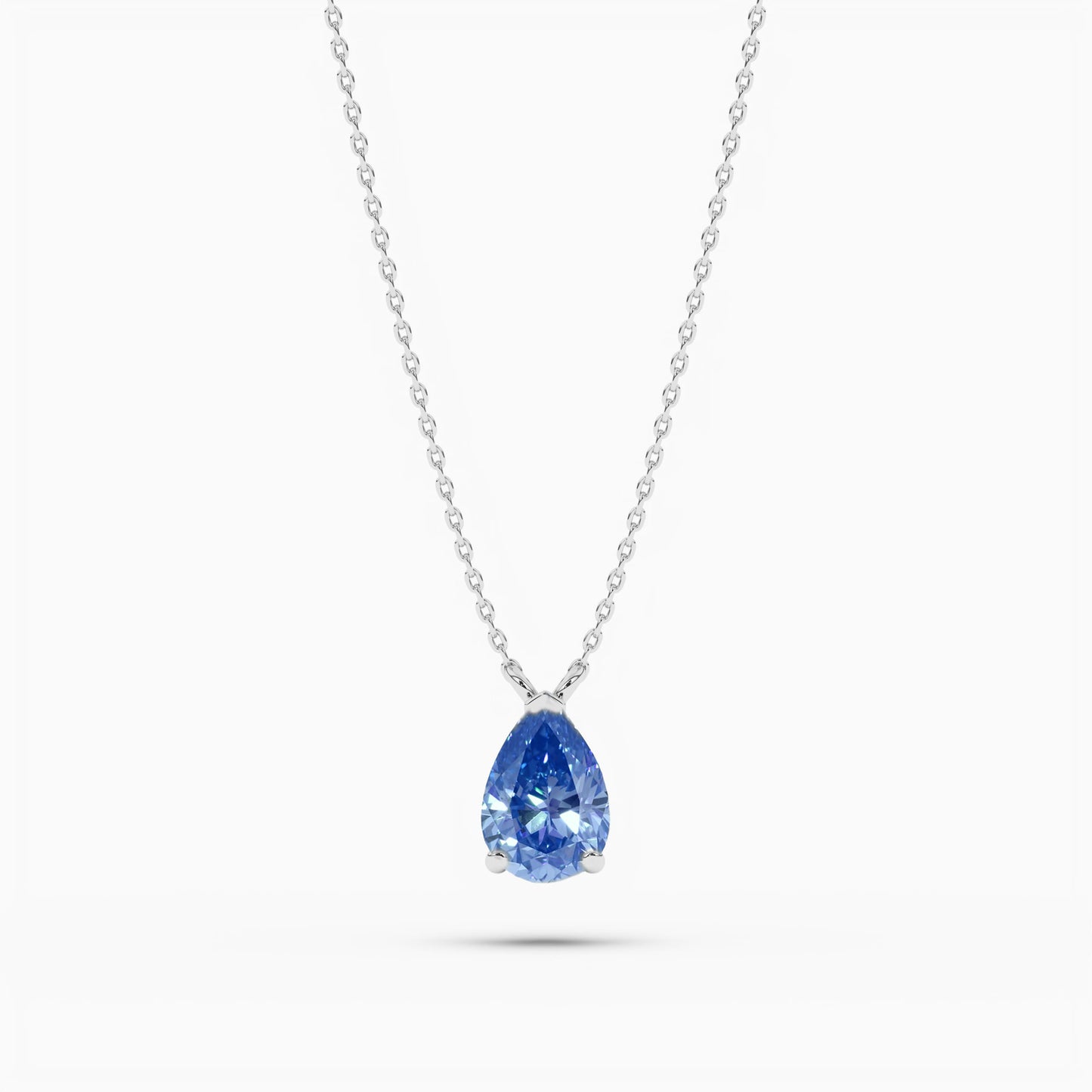 silver diamond necklace​