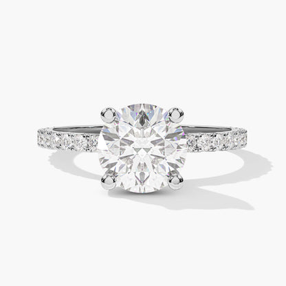 silver engagement ring for girl