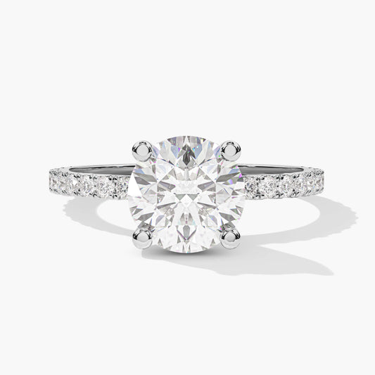 silver engagement ring for girl