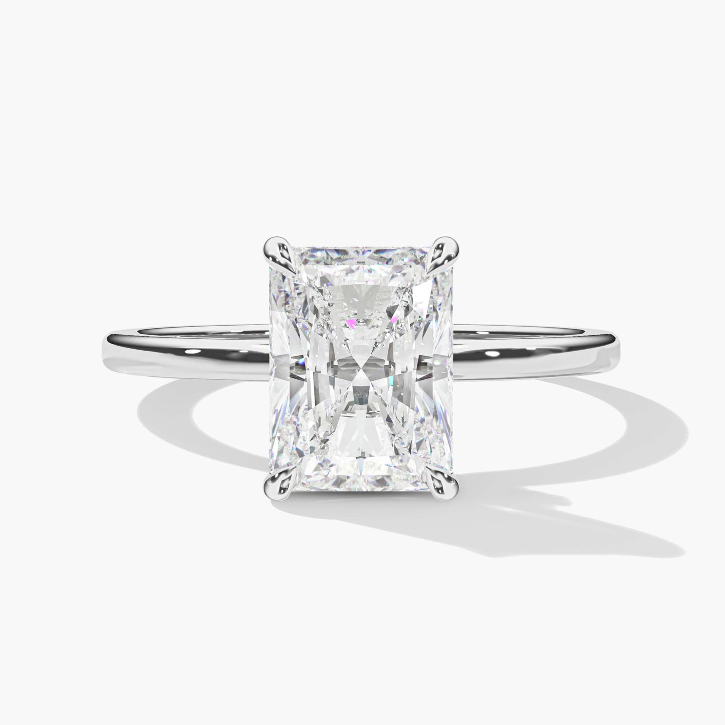 moissanite solitaire ring